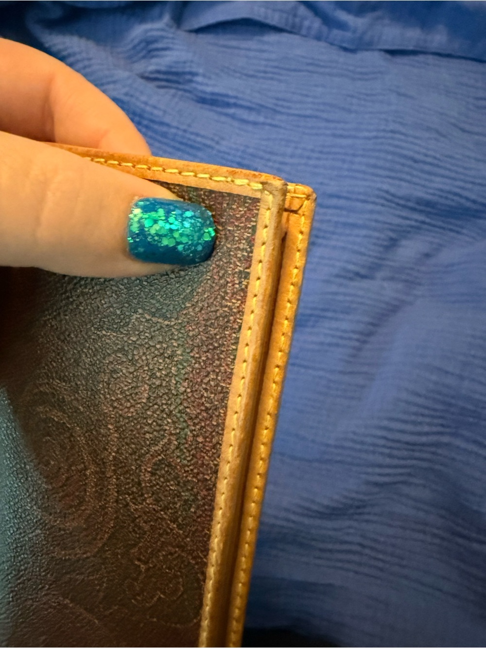 Etro Paisley Pattern Wallet in Brown and Tan - Picture 10 of 10